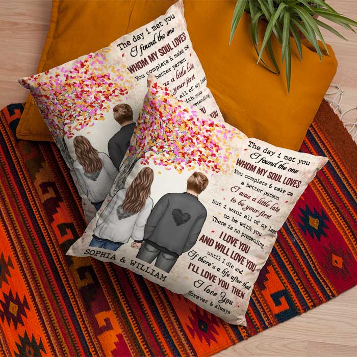 You Complete Me And Make Me A Better Person - Gift For Couples, Personalized Pillow (Insert Included)