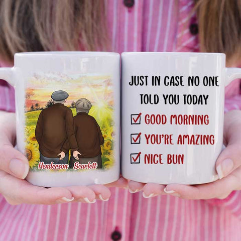 Good Morning You're Amazing Nice Bun - Gift For Couples, Personalized Mug