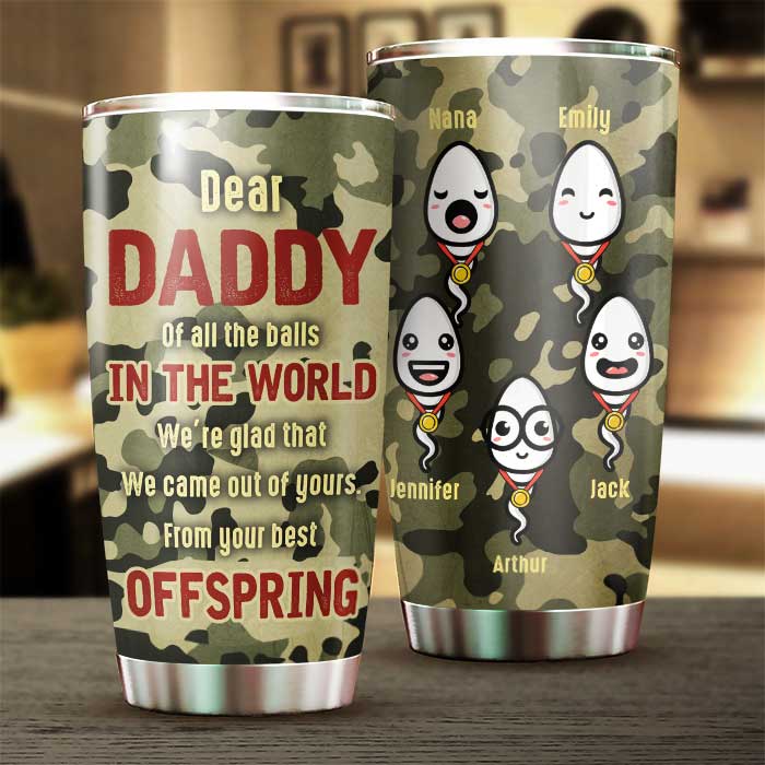 From Your Best Offspring - Personalized Tumbler - Gift For Dad
