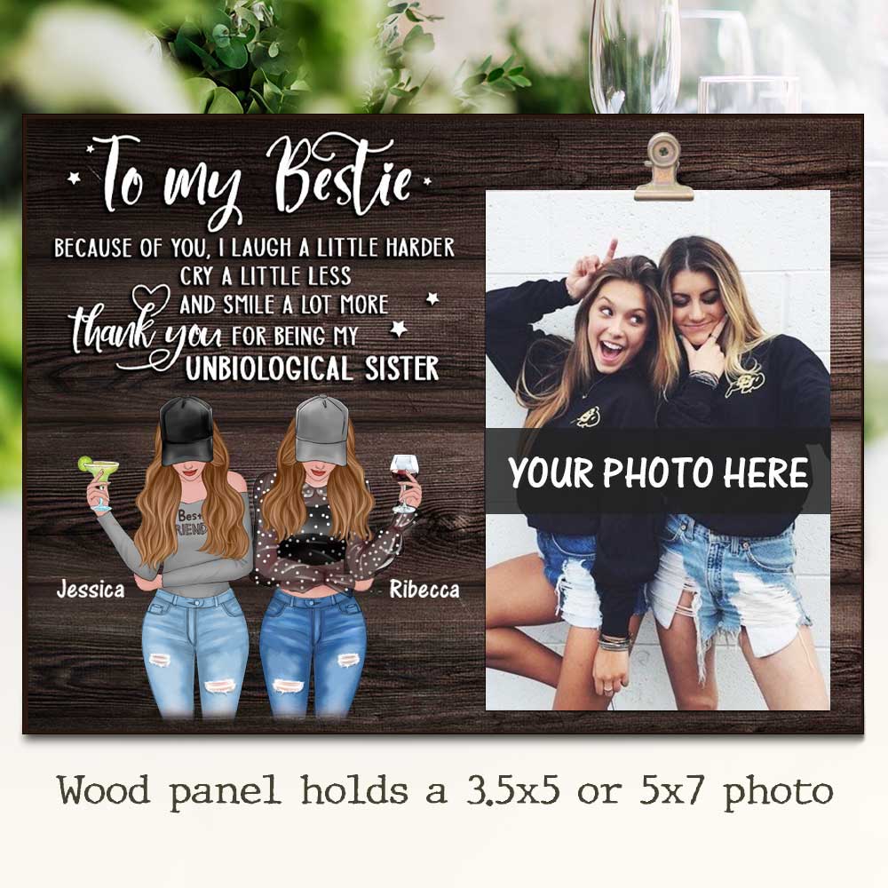 Because Of You - Personalized Photo Frame