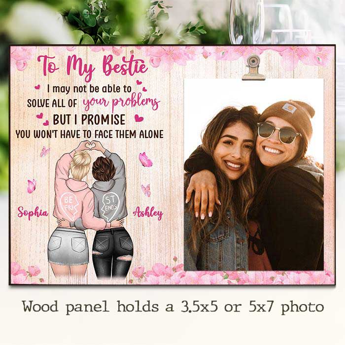 To My Bestie - My Promise - Personalized Photo Frame