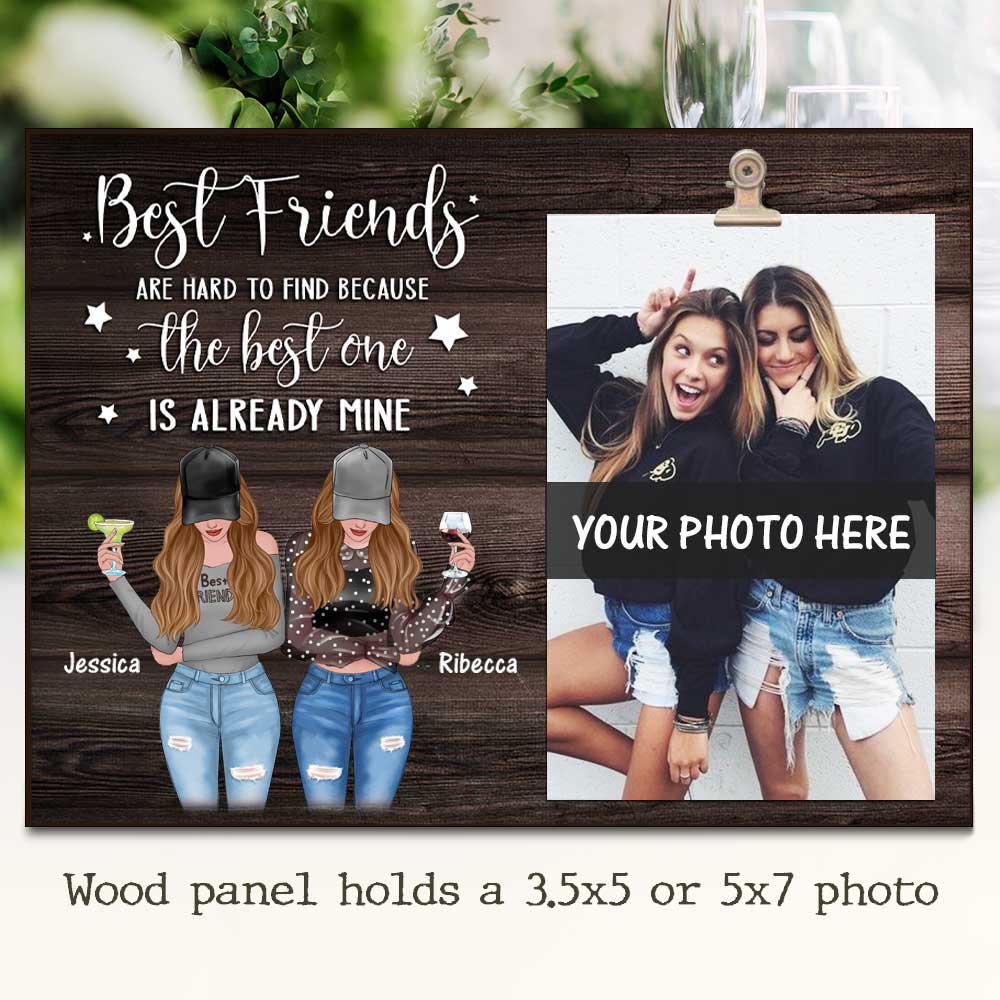 Best Friend Are Hard To Find - Personalized Photo Frame