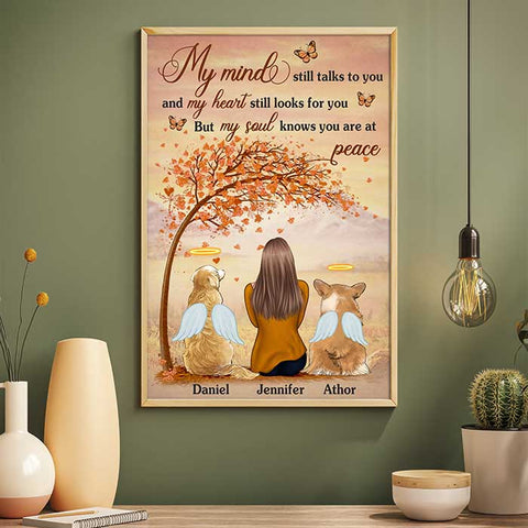 My Heart Still Looks For You - But My Soul Knows You Are At Peace - Personalized Vertical Poster