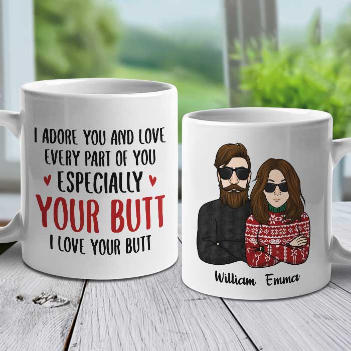 I Adore You And Love Every Part Of You - Personalized Mug