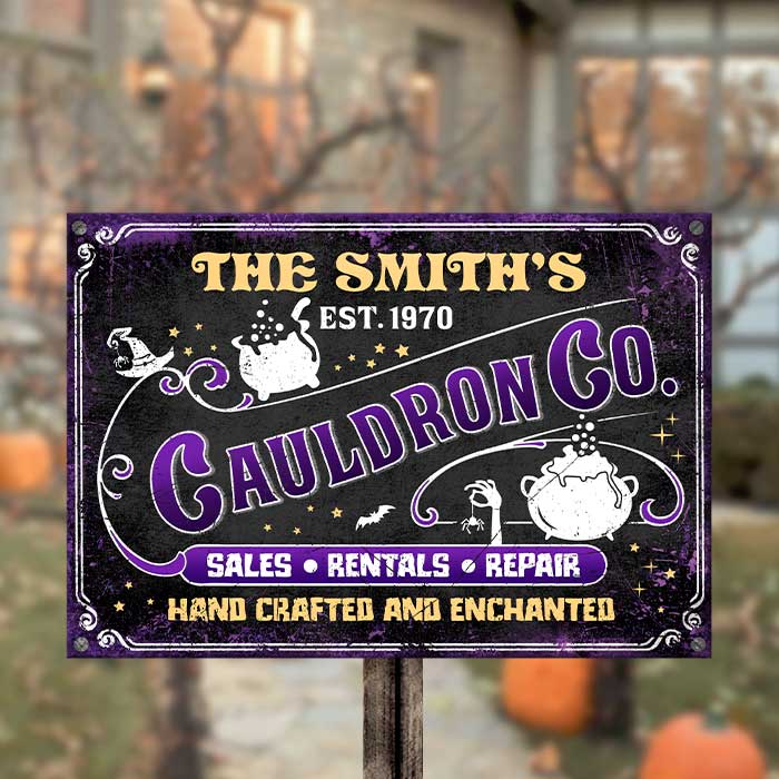 The Family Cauldron Co. - Personalized Metal Sign