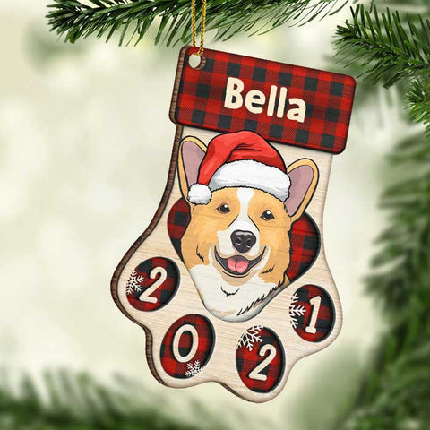 Happy Pawlidays- Christmas Dogs And Smiling Cats - Personalized Shaped Ornament