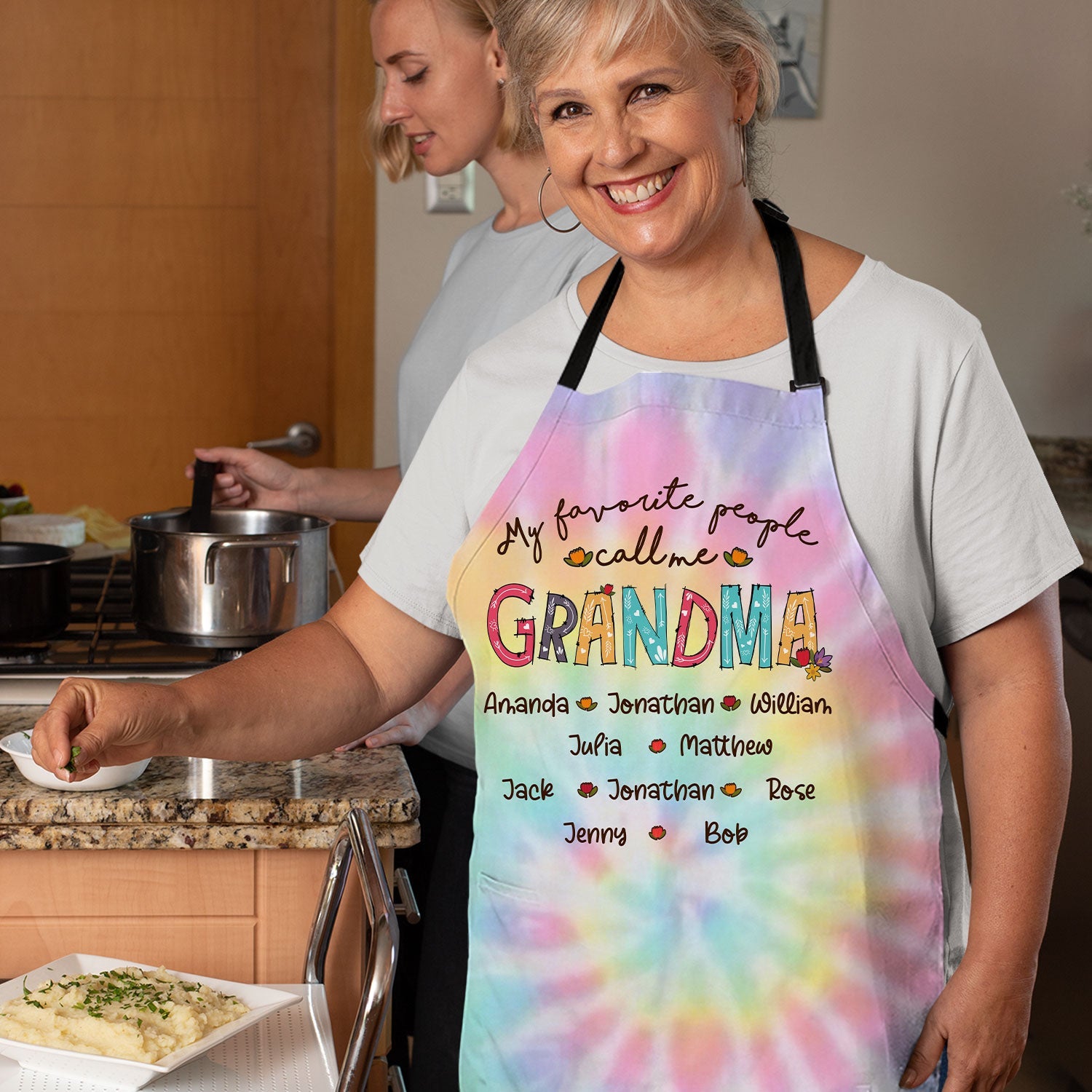 My Favorite People Call Me - Gift For Mom, Gift For Grandma - Personalized Apron