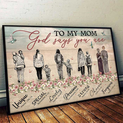 To My Mom -  Horizontal Poster