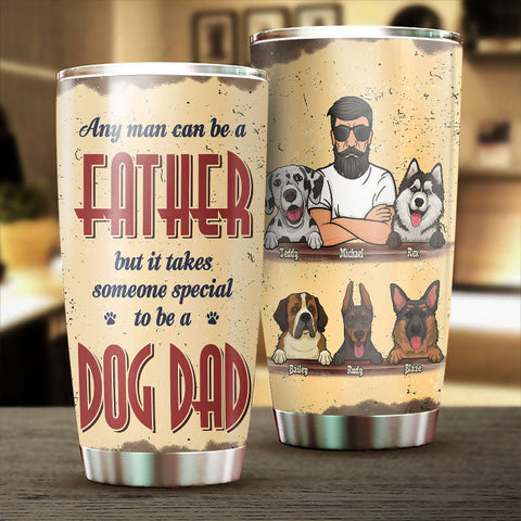 Special To Be A Dog Dad - Personalized Tumbler - Gift For Dad