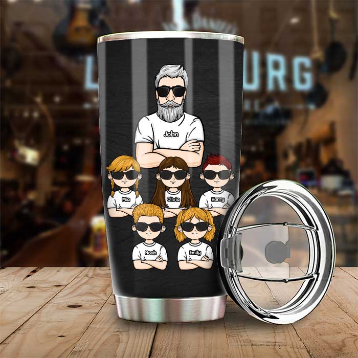Grandpa Means Gentle Caring & More - Personalized Tumbler - Gift For Dad, Gift For Grandpa