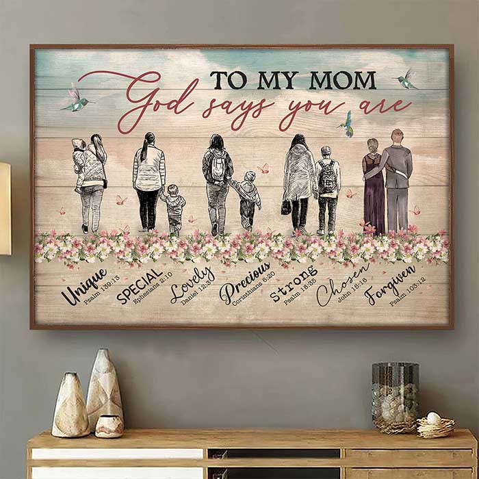 To My Mom -  Horizontal Poster