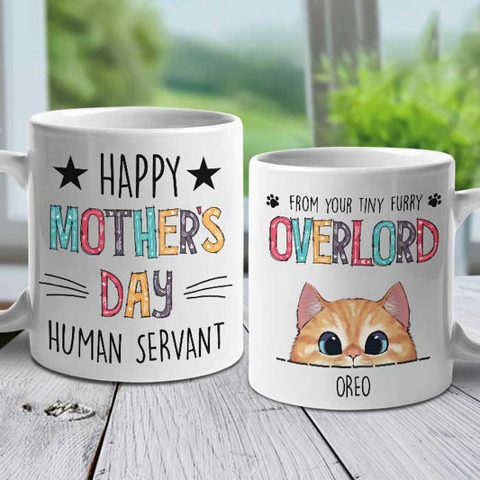 Happy Mother's Day From Your Tiny Furry Overlord - Gift For Mother's Day - Personalized Mug