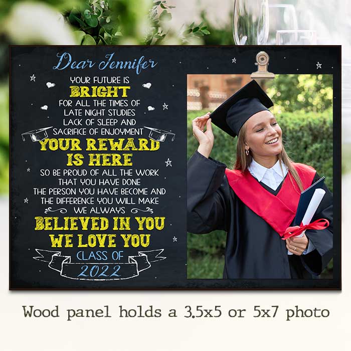 We Always Believed In You We Love You - Personalized Photo Frame