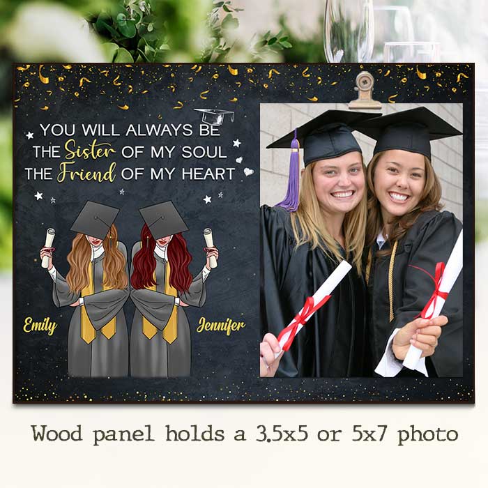 The Sister Of My Soul The Friend Of My Heart - Personalized Photo Frame