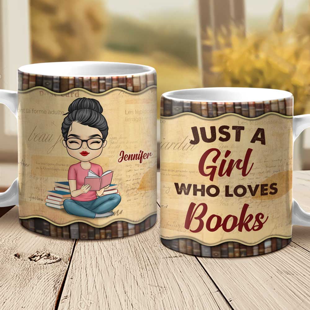 I Like Books And Coffee And Maybe 3 People - Personalized Mug
