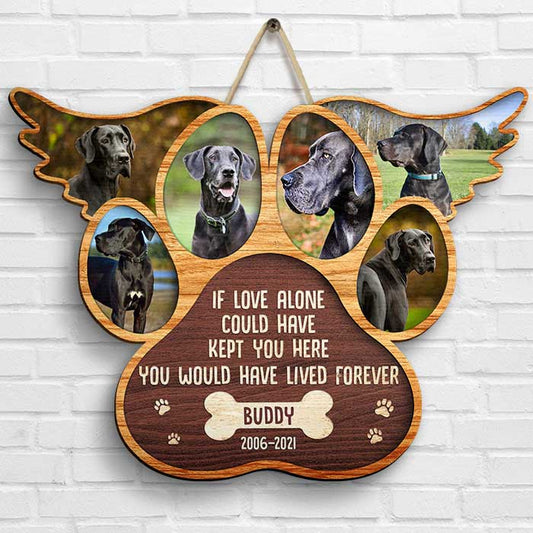 You Were My Favorite Hello And My Hardest Goodbye - Upload Image - Personalized Shaped Wood Sign