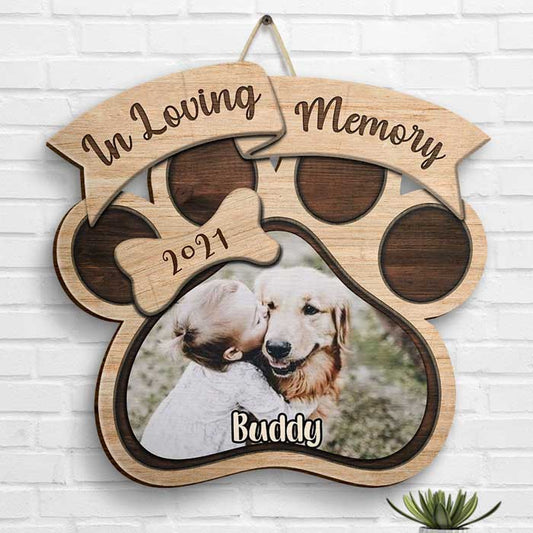 You Will Always In My Heart - Upload Image, Personalized Shaped Wood Sign