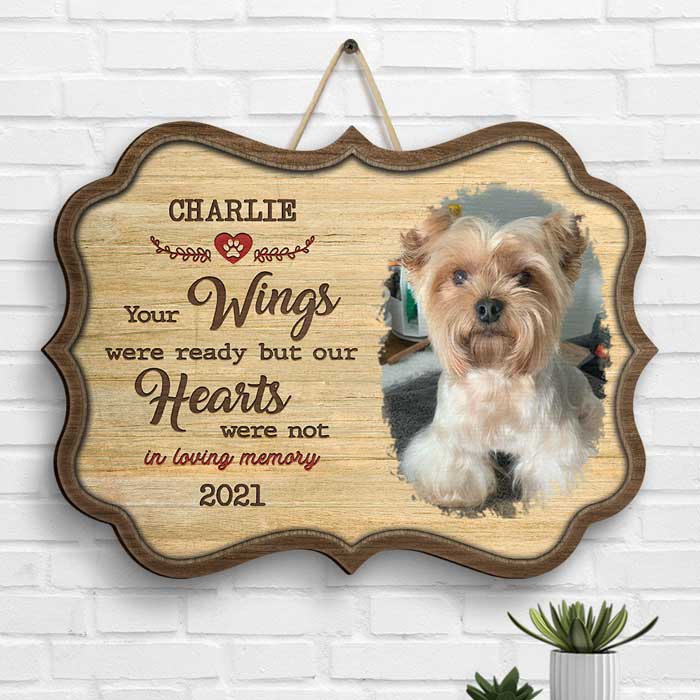 You Were My Favorite Hello And My Hardest Goodbye - Upload Image, Personalized Shaped Wood Sign