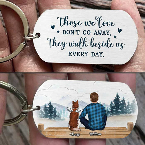 Once By My Side, Forever In My Heart - Personalized Keychain