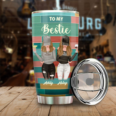 Because Of You - Gift For Bestie - Personalized Tumbler