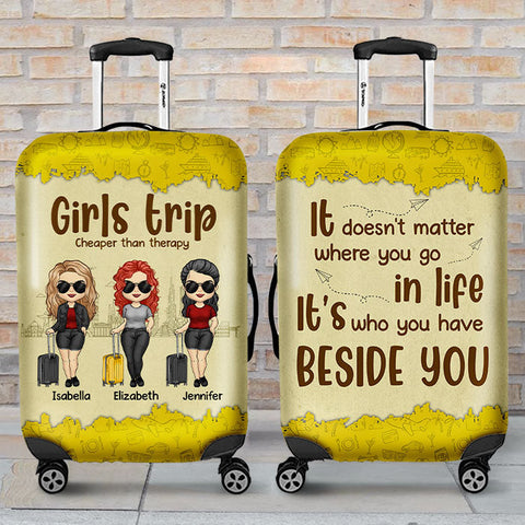 People Who You Have Beside You Really Matter - Gift For Bestie - Personalized Luggage Cover