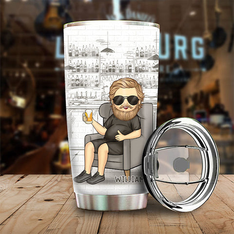 It's An Adorable Father Figure  - Gift For Dad, Grandpa - Personalized Tumbler