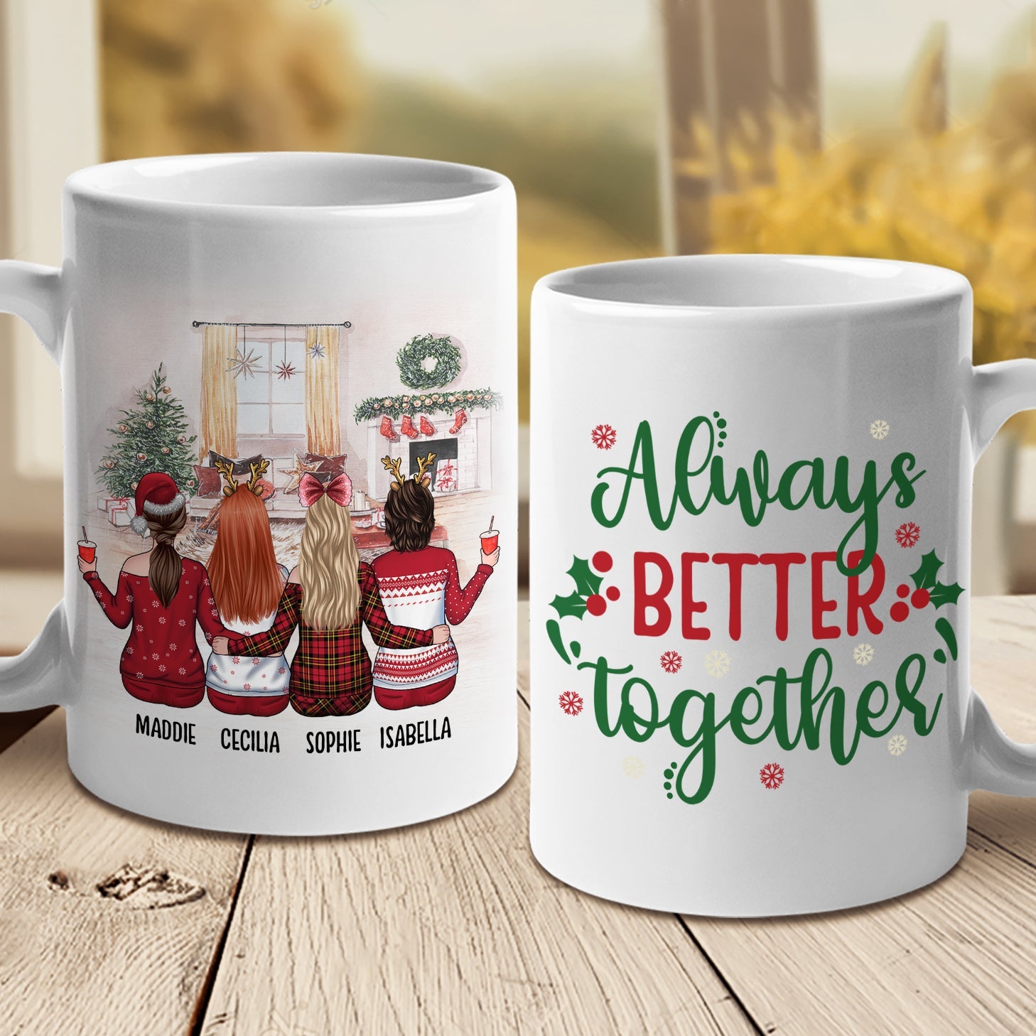 Besties Forever - Always Better Together - Personalized Mug