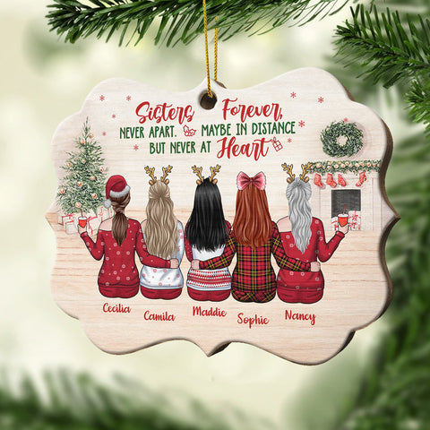 Because Of You I Laugh A Little Harder, Cry A Little Less And Smile A Lot More - Personalized Shaped Ornament