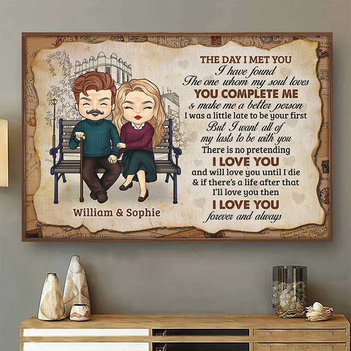 I Love You And Will Love You Until I Die - Gift For Couples, Personalized Horizontal Poster
