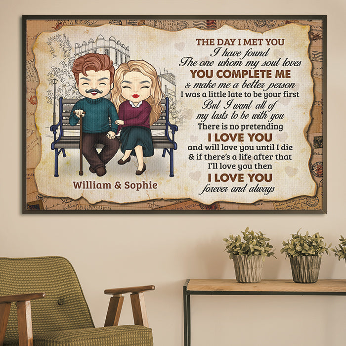 I Love You And Will Love You Until I Die - Gift For Couples, Personalized Horizontal Poster