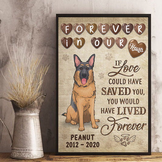 Forever In Our Hearts - Personalized Vertical Poster