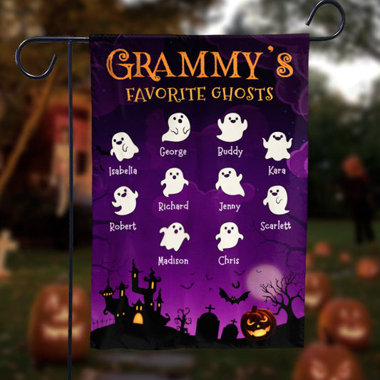 Halloween And Favorite Ghosts - Personalized Flag