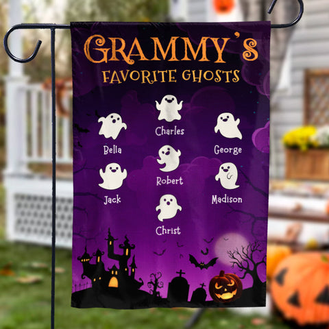 Halloween And Favorite Ghosts - Personalized Flag