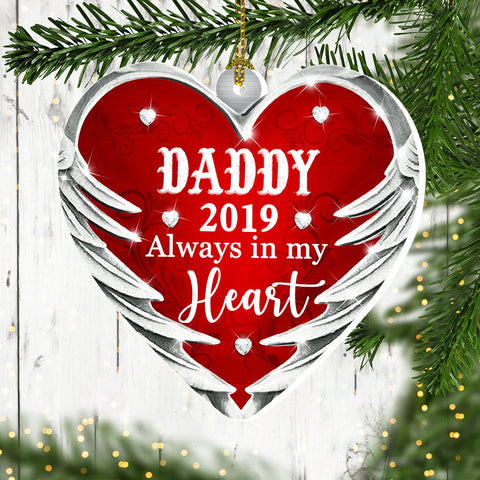 Always In My Heart - Personalized Shaped Ornament