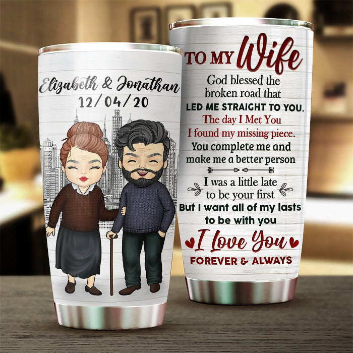 You Make Me A Better Person, I Love You - Gift For Couples, Personalized Tumbler