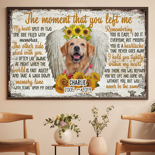 The Moment That You Left Me - Personalized Horizontal Poster