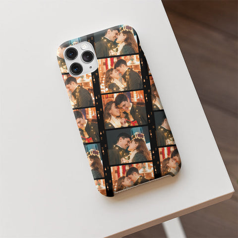 Enjoying Our Sweet Moments - Upload Image, Gift For Couples - Personalized Phone Case