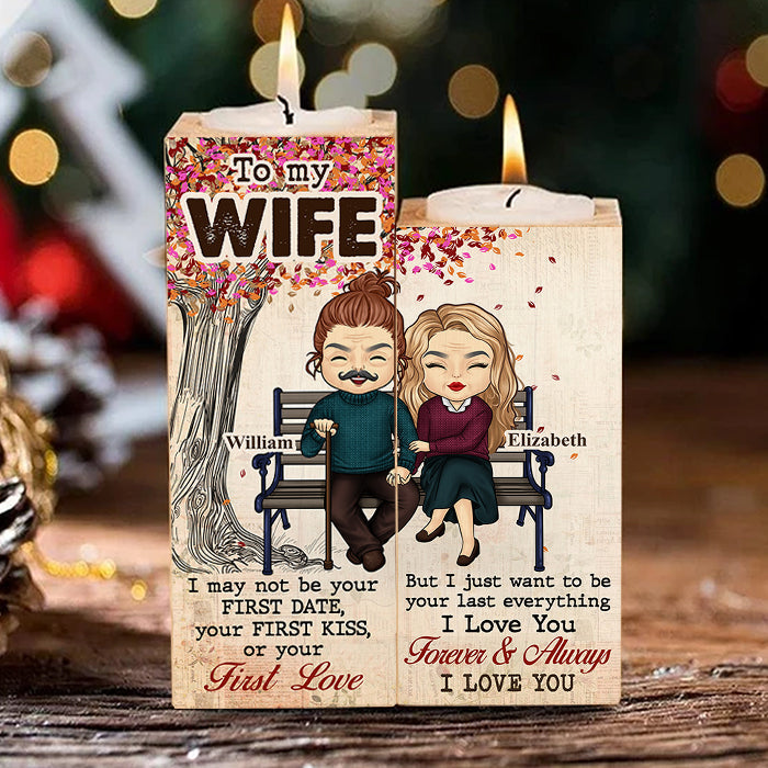 I Just Wanna Be Your Last Everything - Gift For Couples, Personalized Candle Holder