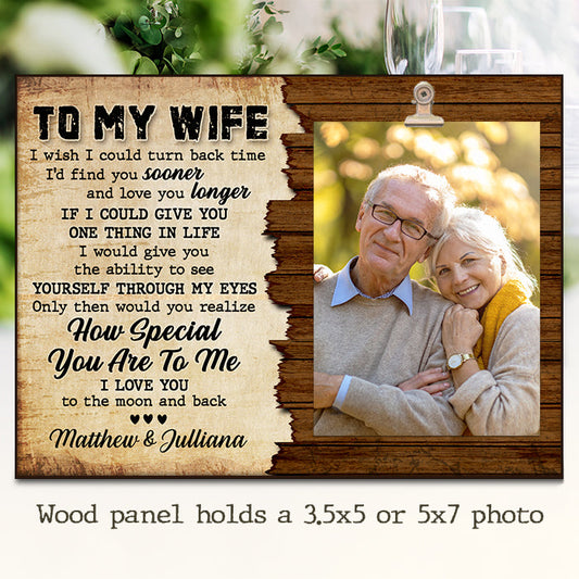 I Would Give You The Ability To See Yourself Through My Eyes - Gift For Couples, Personalized Photo Frame