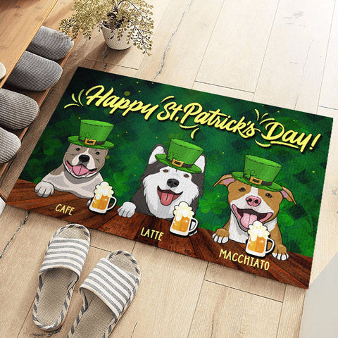 Happy Saint Patrick's Day - Personalized Decorative Mat