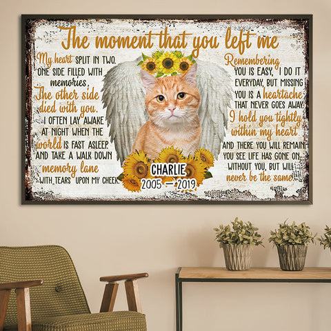 The Moment That You Left Me - Personalized Horizontal Poster