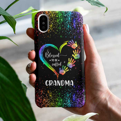 Blessed To Be Called Grandma - Gift For Mom, Grandma - Personalized Phone Case