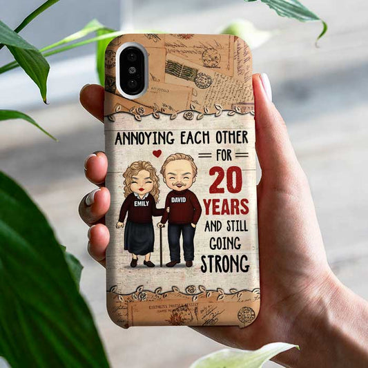 Annoying Each Other For Decades & Still Going Strong - Gift For Couples, Husband Wife - Personalized Phone Case