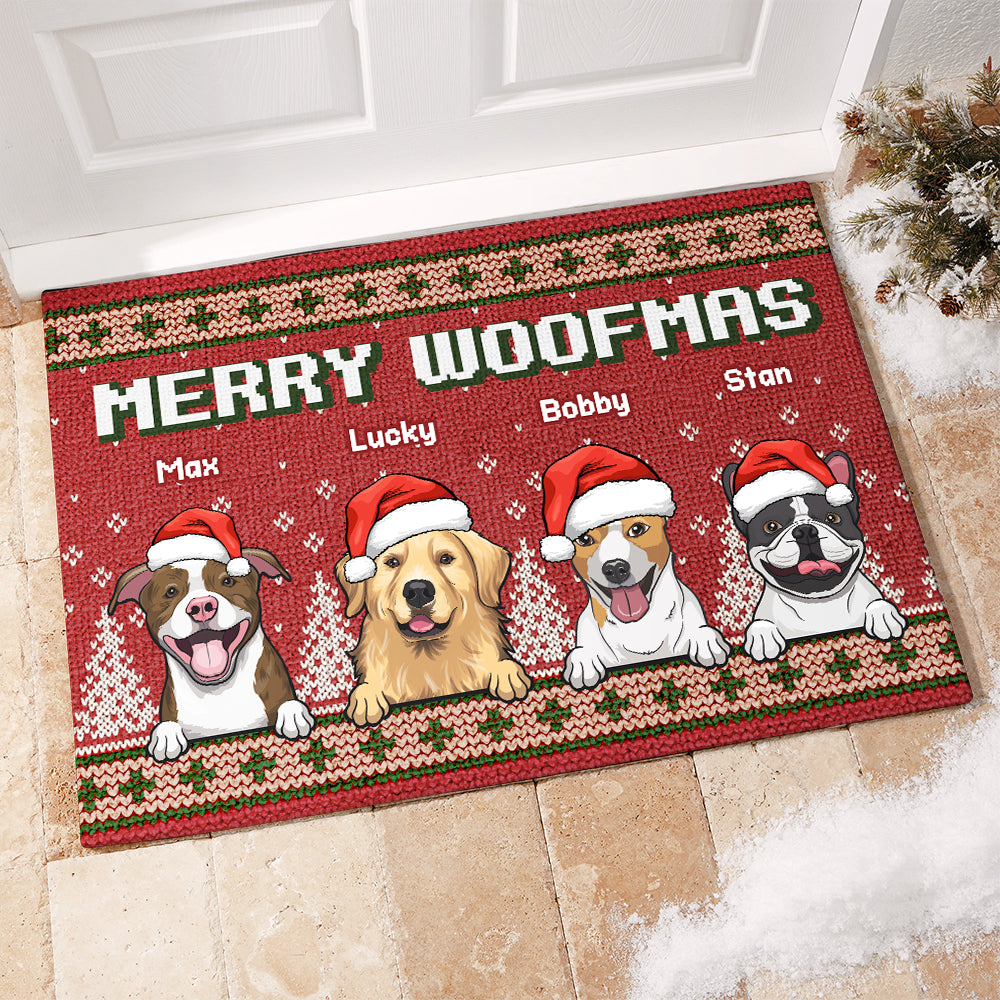 Merry Woofmas - Personalized Decorative Mat