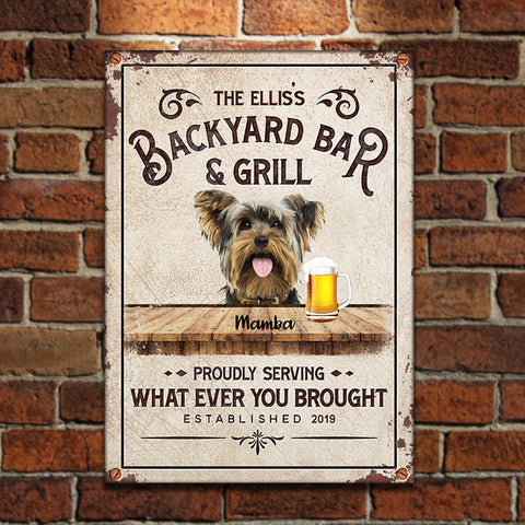 Custom Dog And Cat Upload Image - Gift For Dog Lovers, Personalized Metal Sign