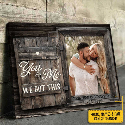 You & Me - Personalized Horizontal Canvas