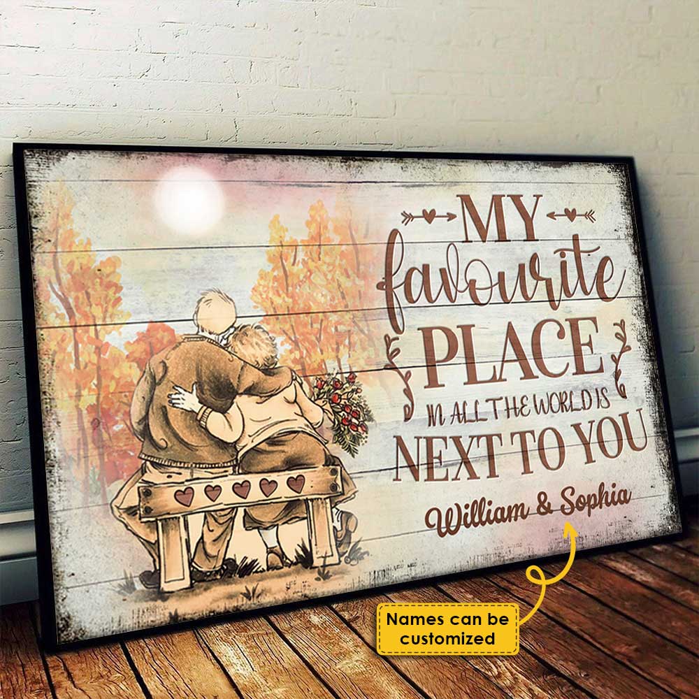 My Favourite Place - Personalized Horizontal Poster