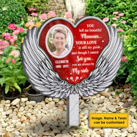 I Can't See You, But Your Love Is Still My Guide - Upload Image, Personalized Custom Acrylic Garden Stake