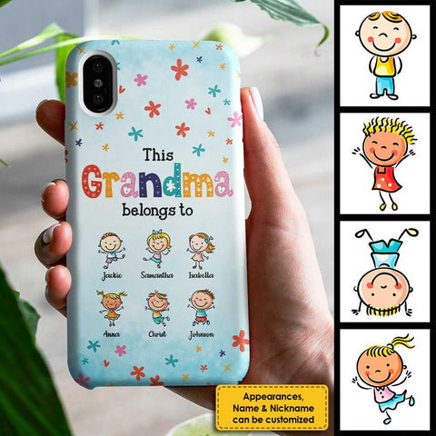 This Amazing Grandma Belongs To These Cool Kids - Gift For Mom, Grandma - Personalized Phone Case
