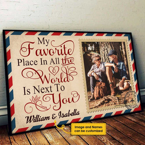 I Adore Staying Next To You - Personalized Horizontal Poster